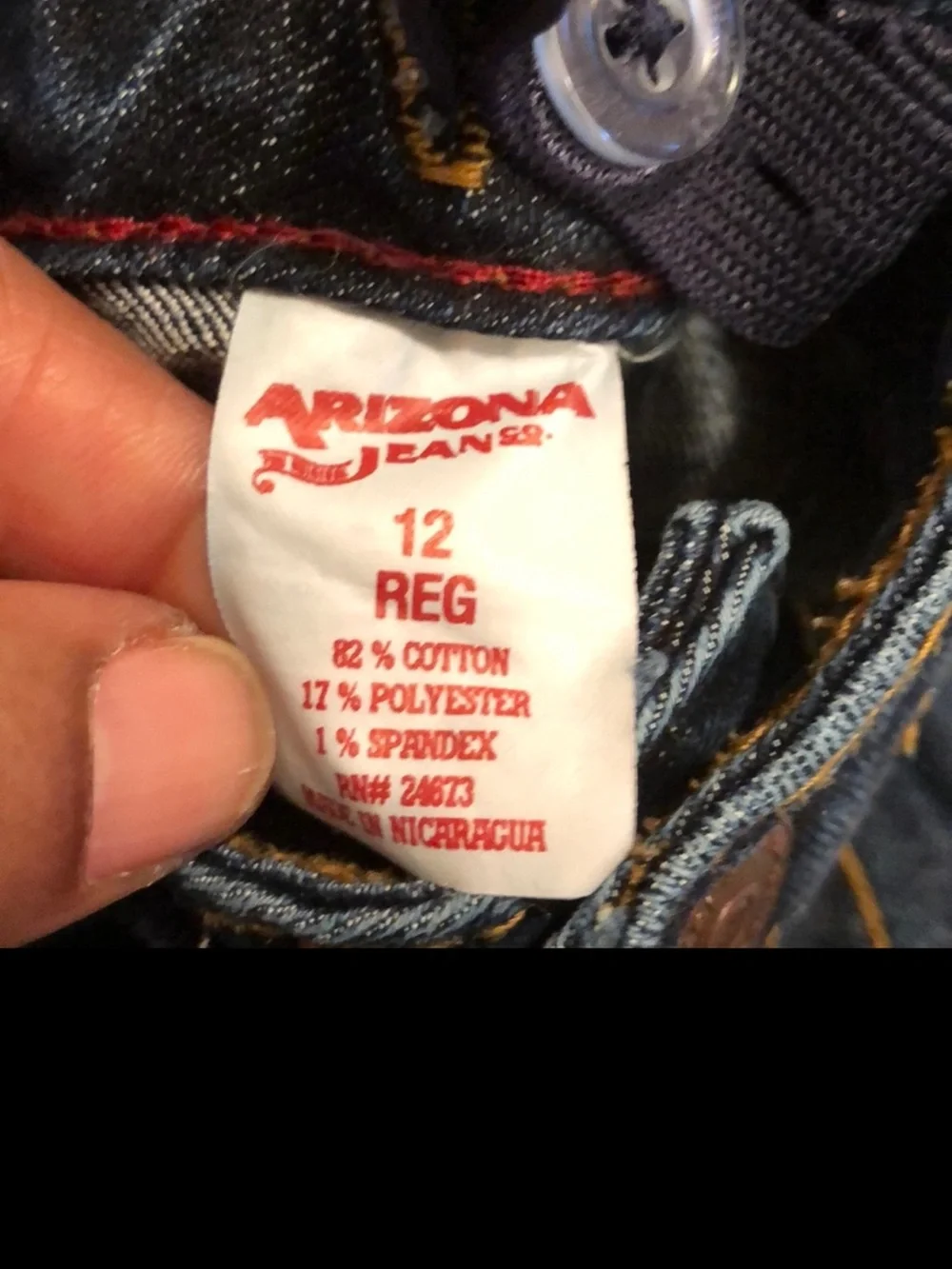 Arizona Jean Company Dark Wash Kids Jeans with Elastic Waist